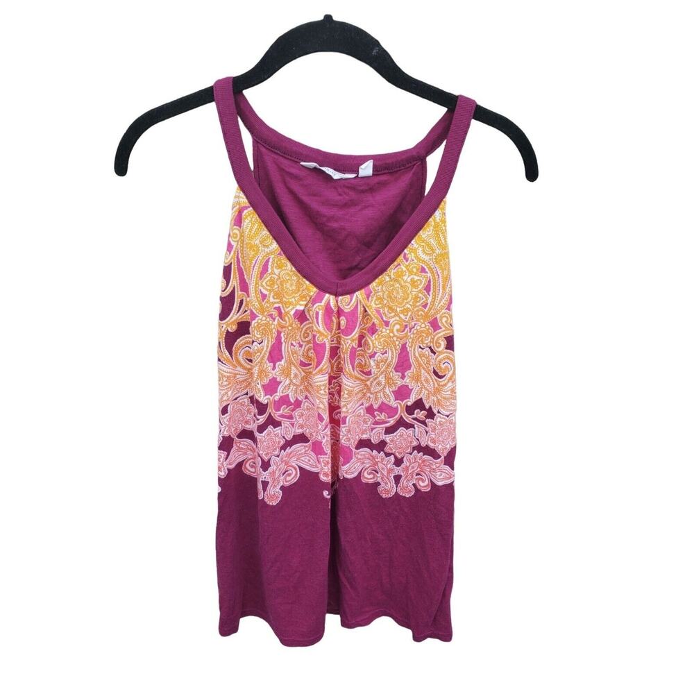 Athleta Tank Top Small Womens Athletic Wear Purple Sleeveless V Neck Top